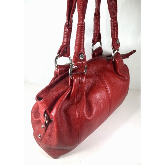 Tignanello Soft Red Leather Shoulder Bag - Picture 5 of 16